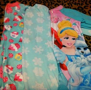 4T toddler footed pajama bundle