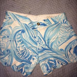 Lilly Pulitzer Buttercup Scallop Hem Shorts