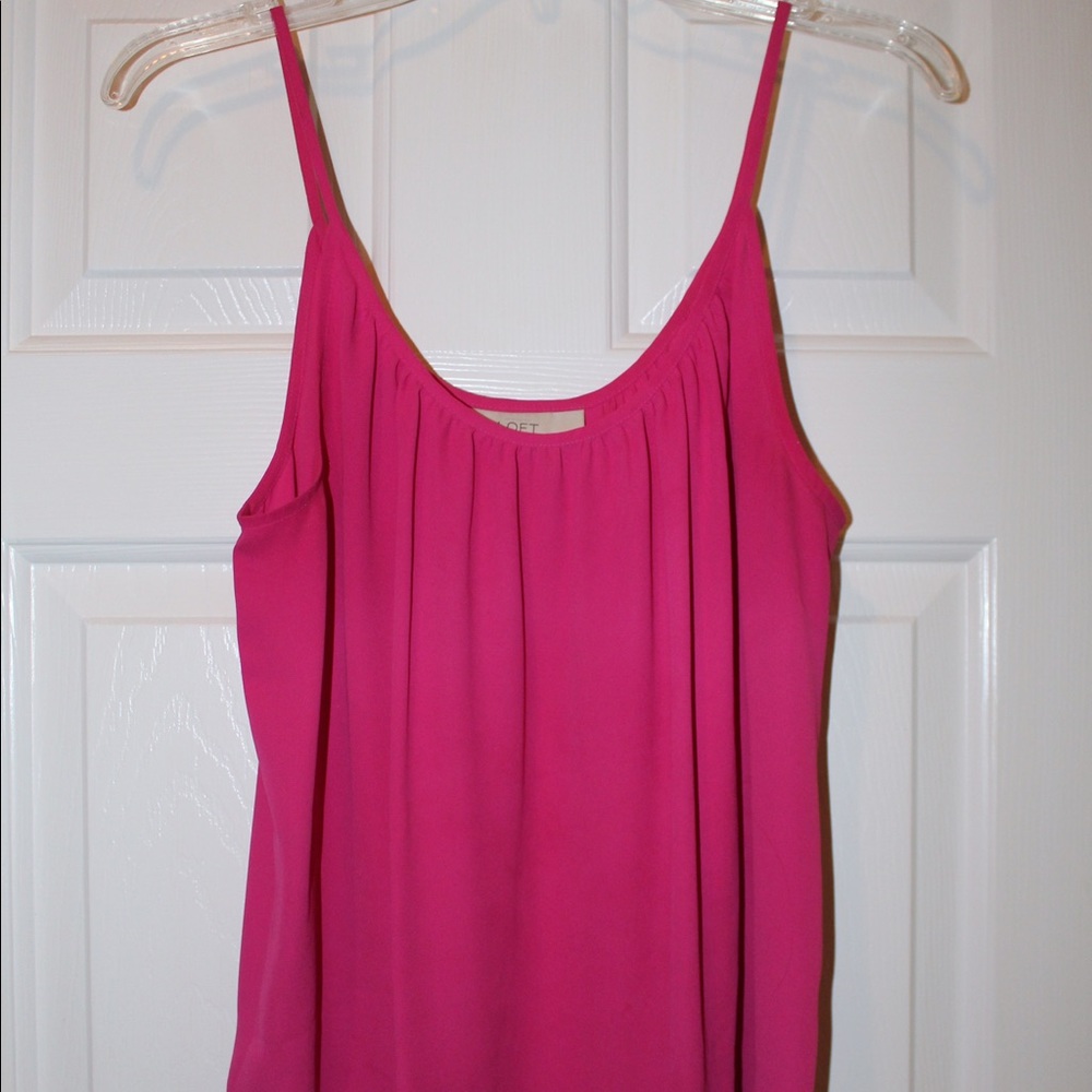 LOFT Hot Pink Tank Top