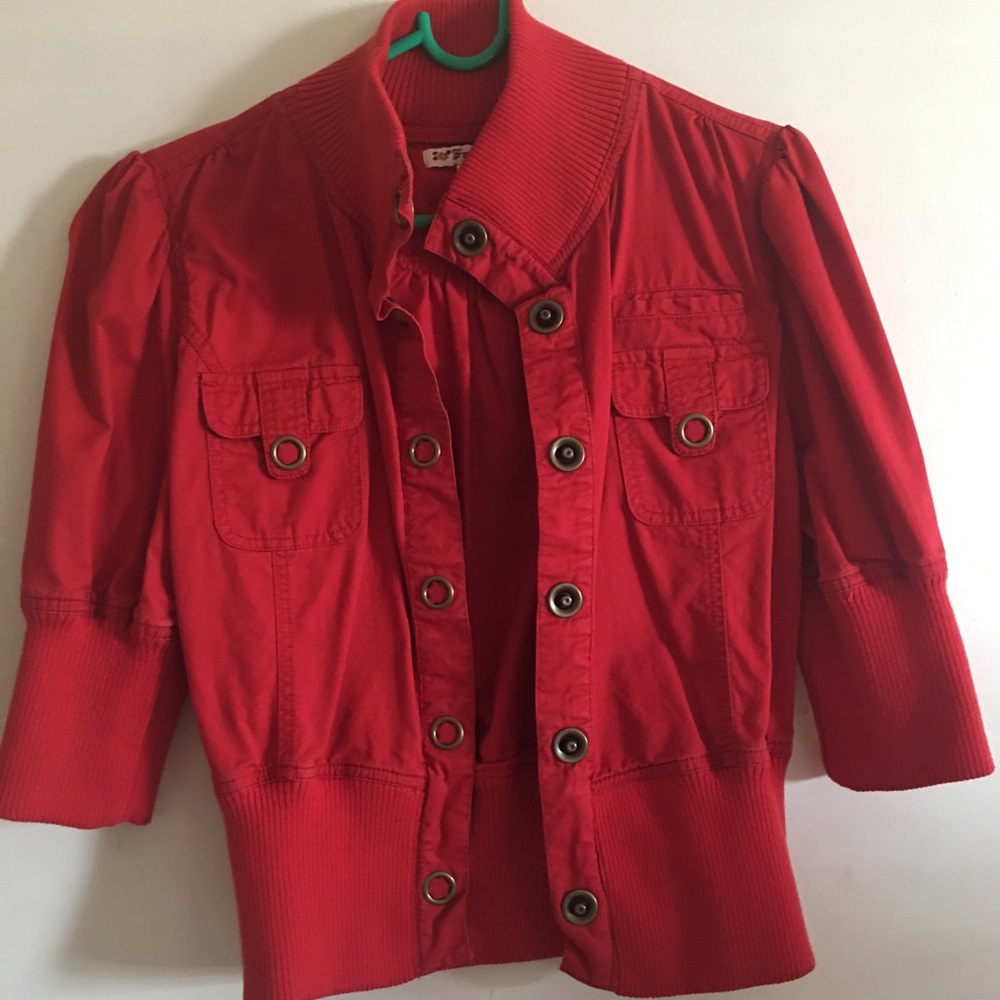 Burnt orange cardigan