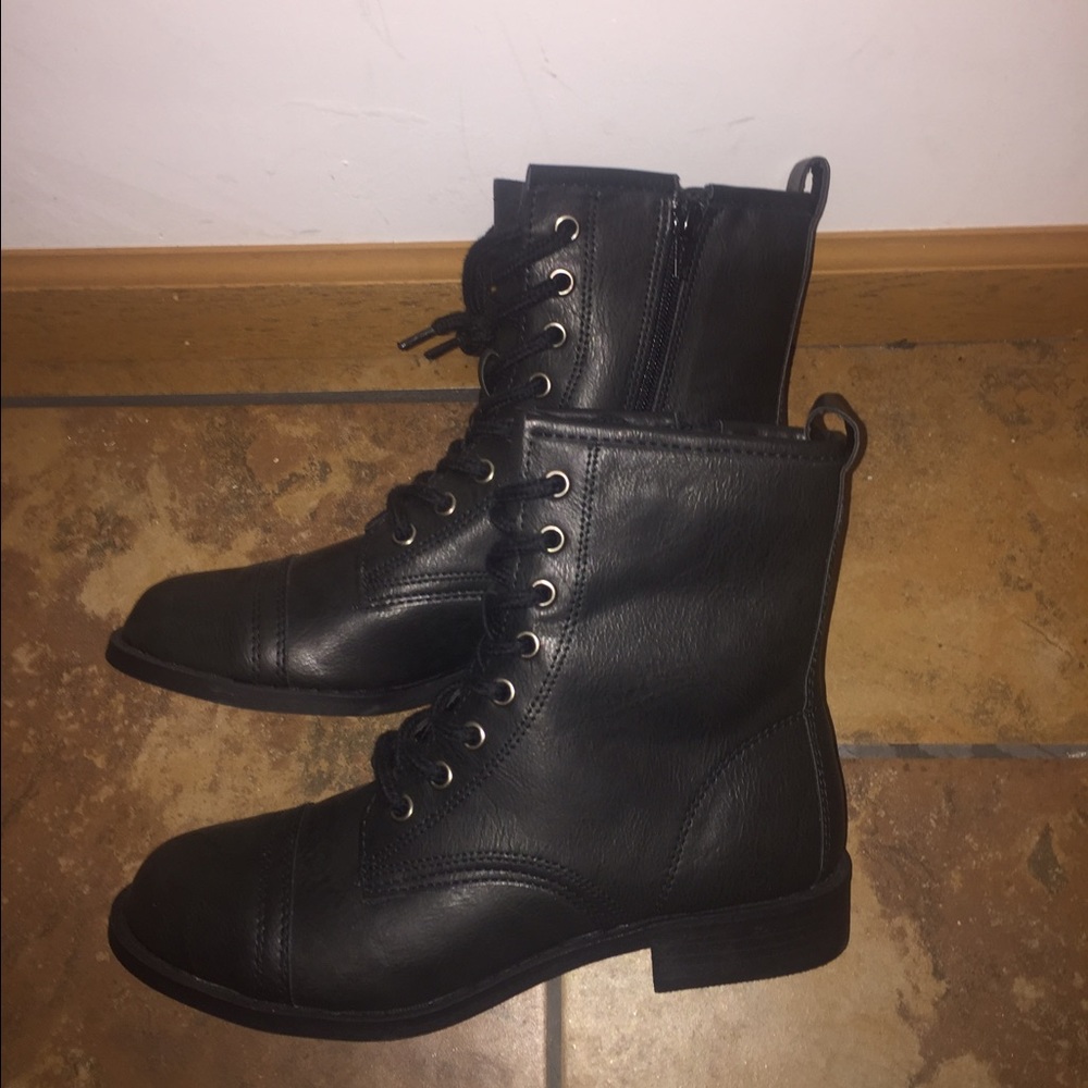 Black Combat Boots