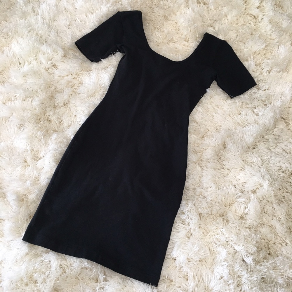American Apparel Basic Black Mini Dress