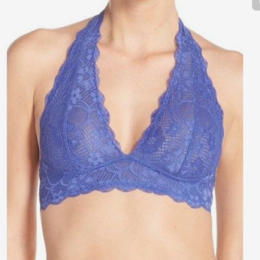 Free People halter lace bra. Size S. NWT