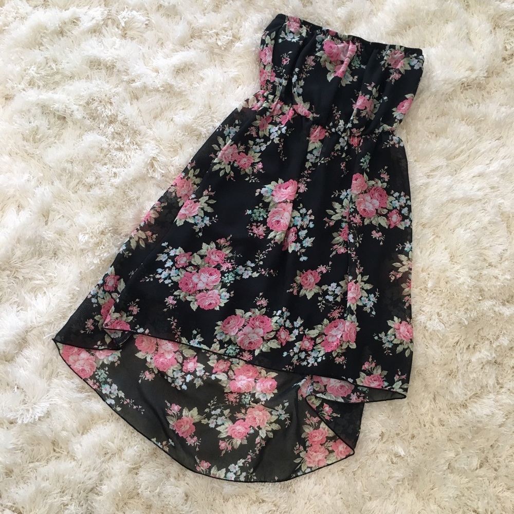 Forever 21 Floral High Low Dress