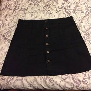 Mossimo button up a line skirt