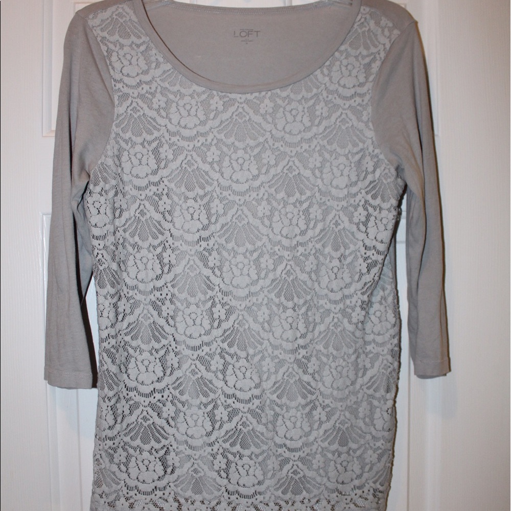 LOFT Lace-front Tee