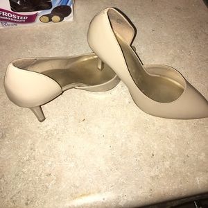 Brash Sexy D'Orsay Style Nude Heel