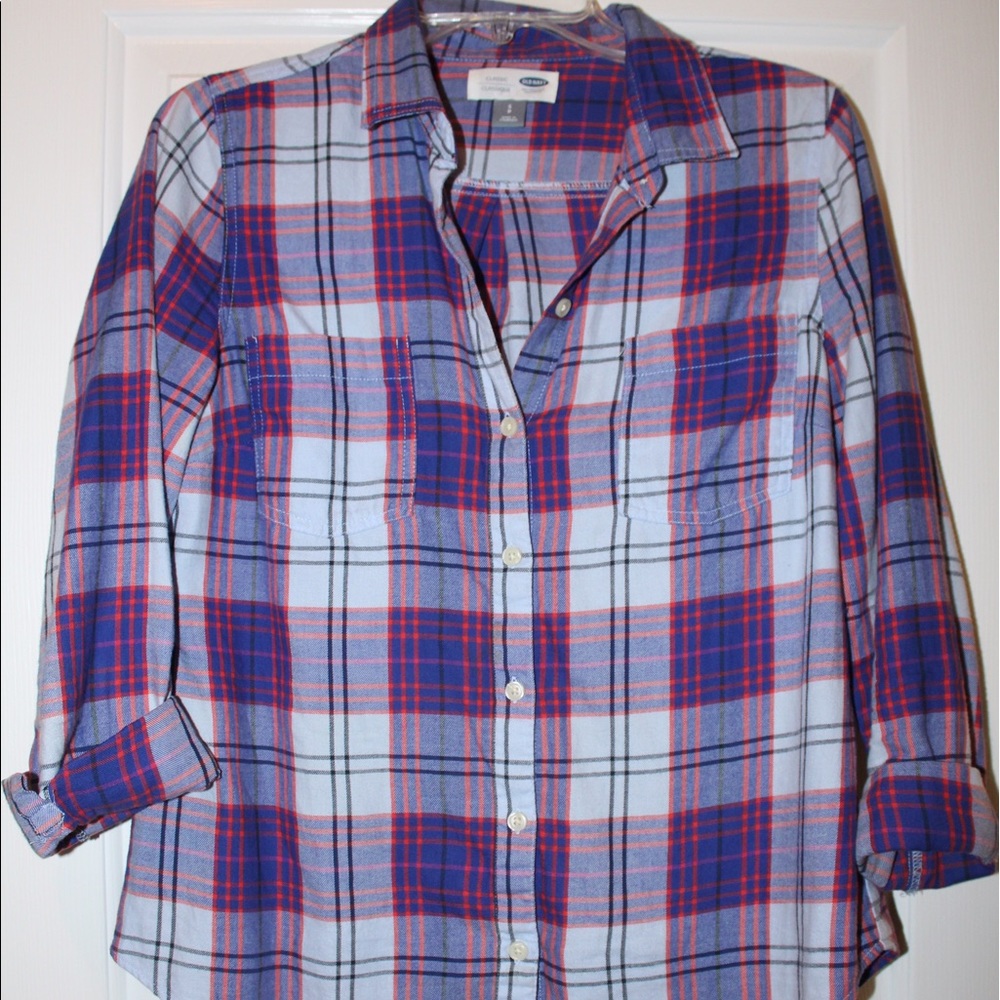 Old Navy Plaid Flannel Button-Down