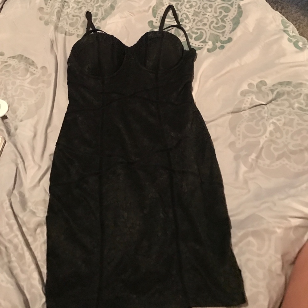Bustier Black Dress