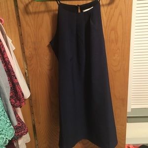 Navy blue shift dress