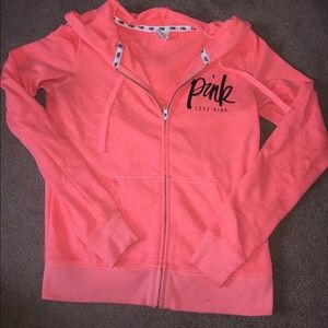 Victoria's Secret Pink Coral Zip-Up Jacket