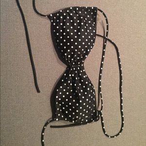 Polka dot swim top