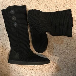 Ugg button up sweater boots