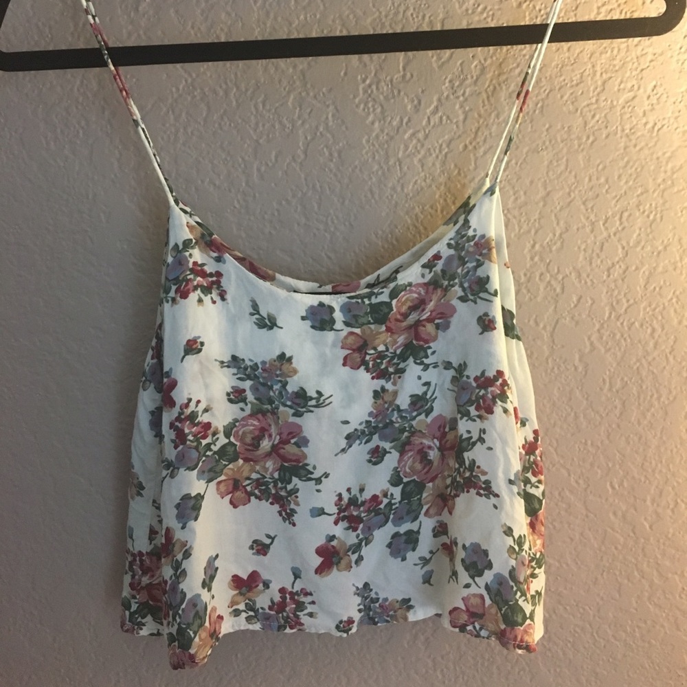 Brandy Melville floral tank top