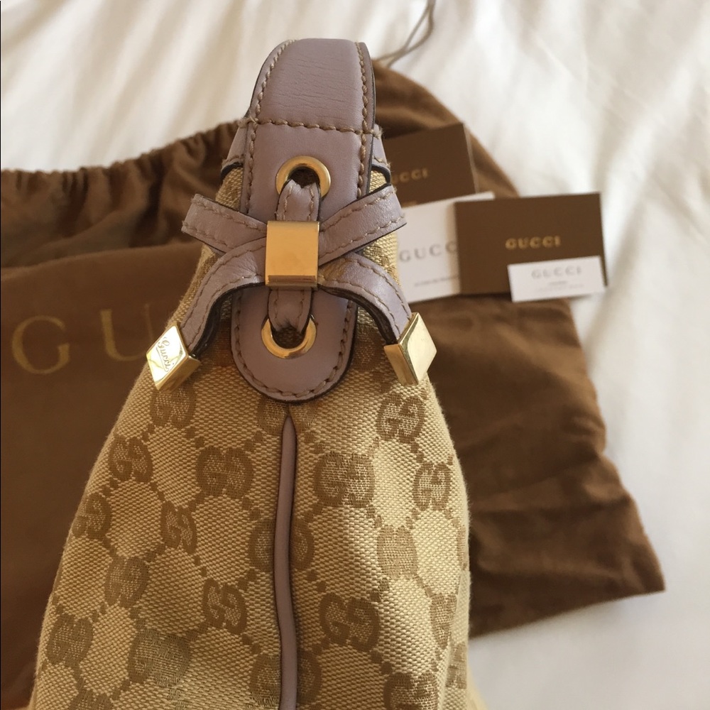 Authentic Gucci "Princy" Hobo Bag -lavender canvas - Picture 6 of 8