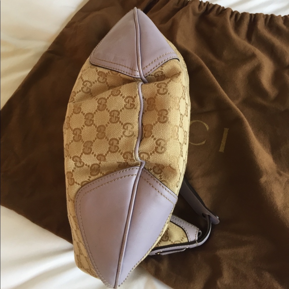 Authentic Gucci "Princy" Hobo Bag -lavender canvas - Picture 7 of 8