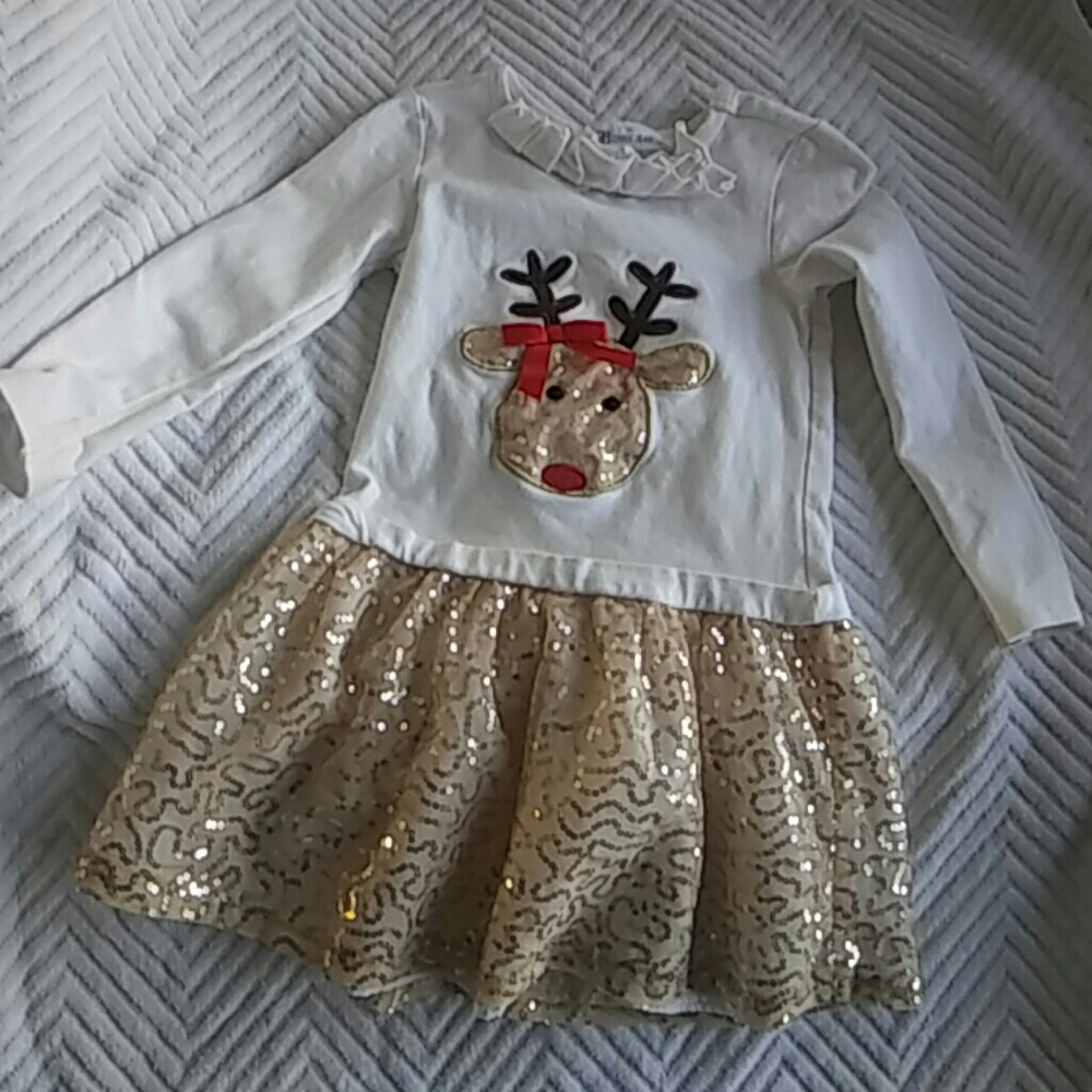 Girls Bonnie Jean Holiday Chrustmas Dress 4