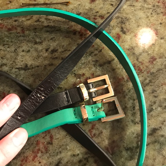 Express shorts, size 2. Denim, khaki, white, blue. - Picture 5 of 5