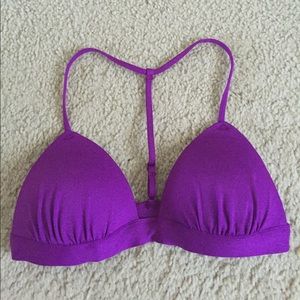 Fabletics purple sports bra t back