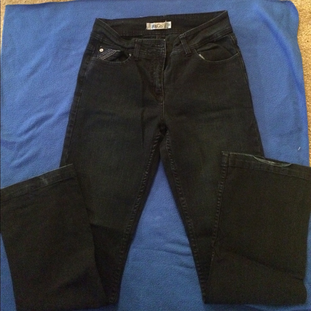 Black denim pants