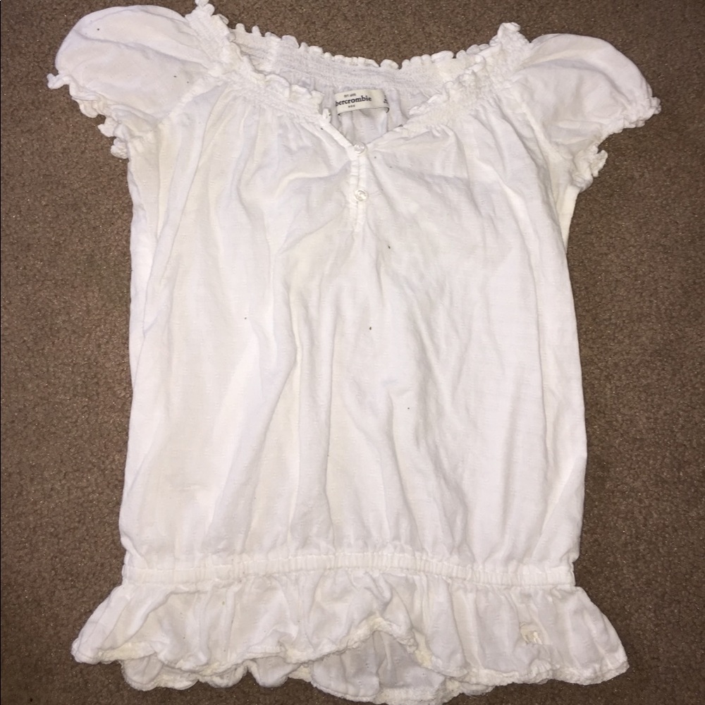 Kids Abercrombie white detailed shirt