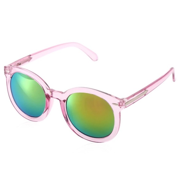 light pink mirrored sunglasses