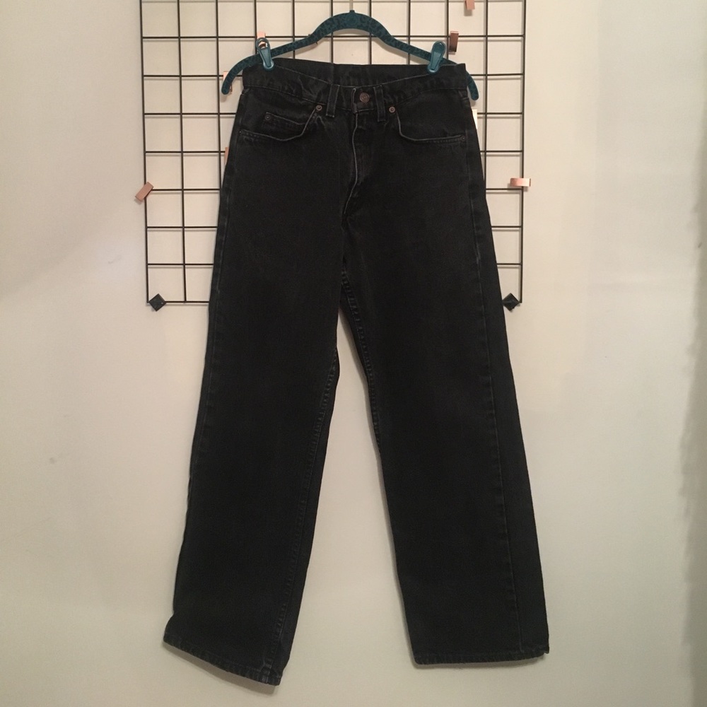 Black vintage Levi's 565 wide leg 30 x 30