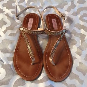 Jessica Simpson Gold Detail Sandals
