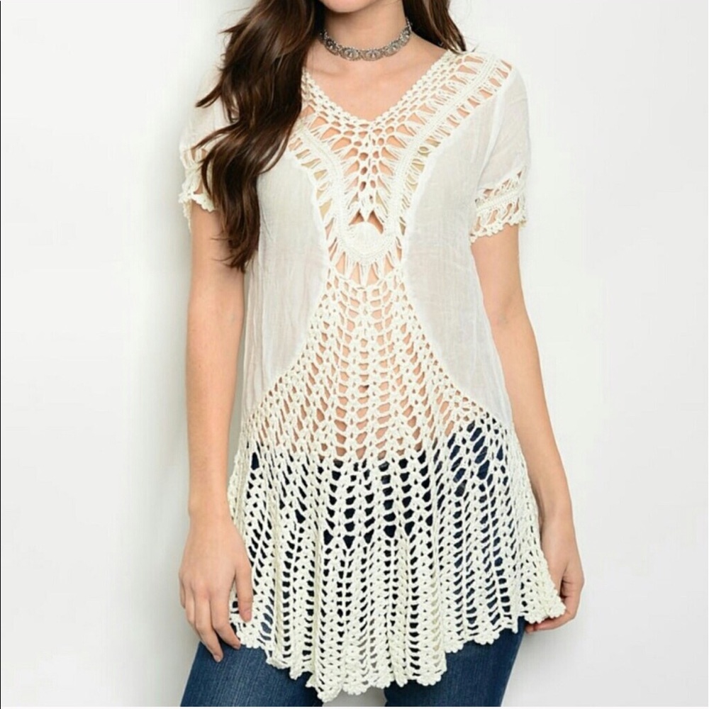 **LAST ONE**BOHO Crochet style Cover Up