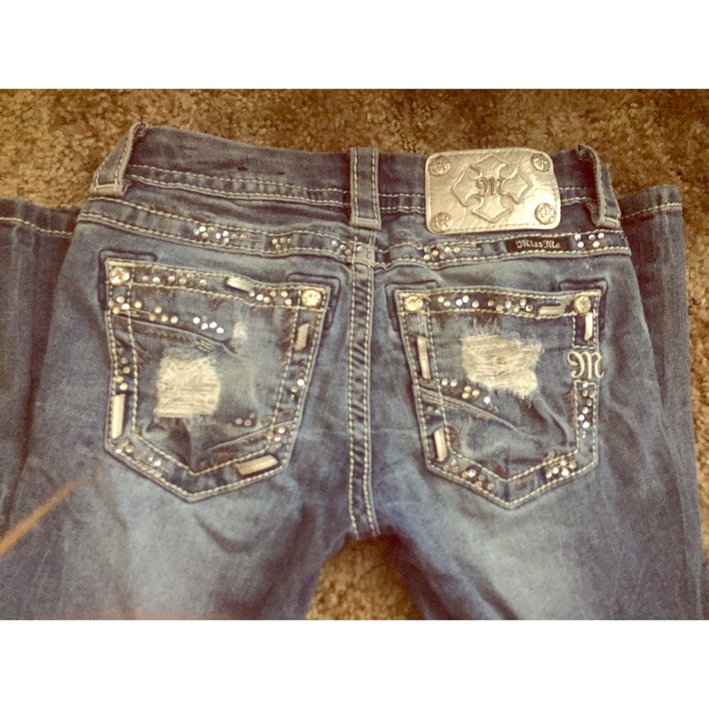 Size 23 Miss Me Skinny Jeans PERFECT condition