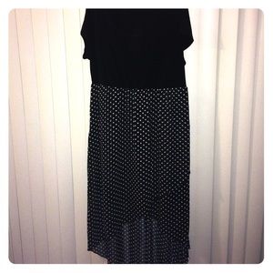 Black and white maxi dress