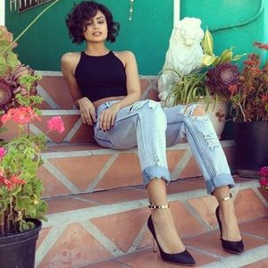 American Apparel Sleeveless Crop Top