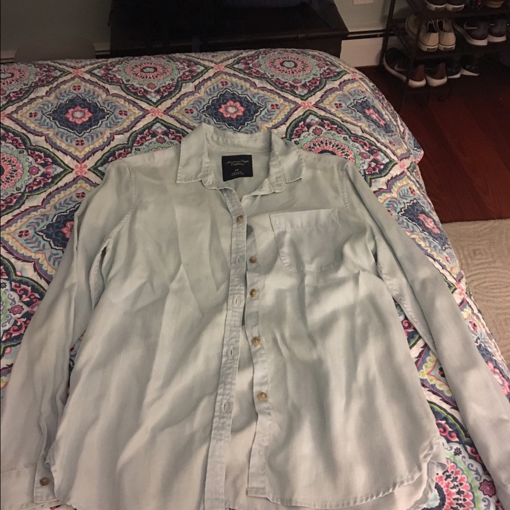 American Eagle denim shirts