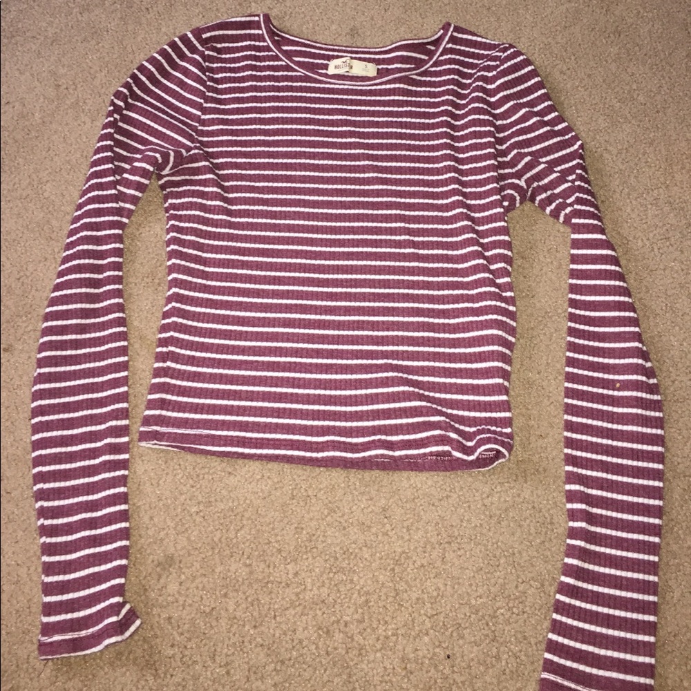 Hollister striped long sleeve shirt