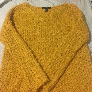 Mustard Forever 21 sweater