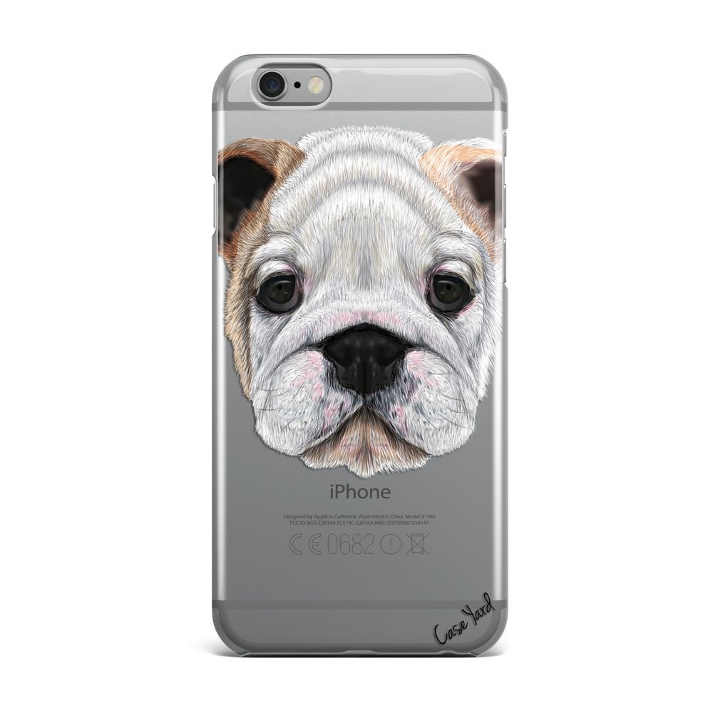 NEW CLEAR IPHONE CASE WITH FRENCH BULL DOG DESIGN