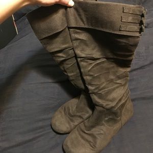 Candies Chocolate Brown Mid-Calf Boots