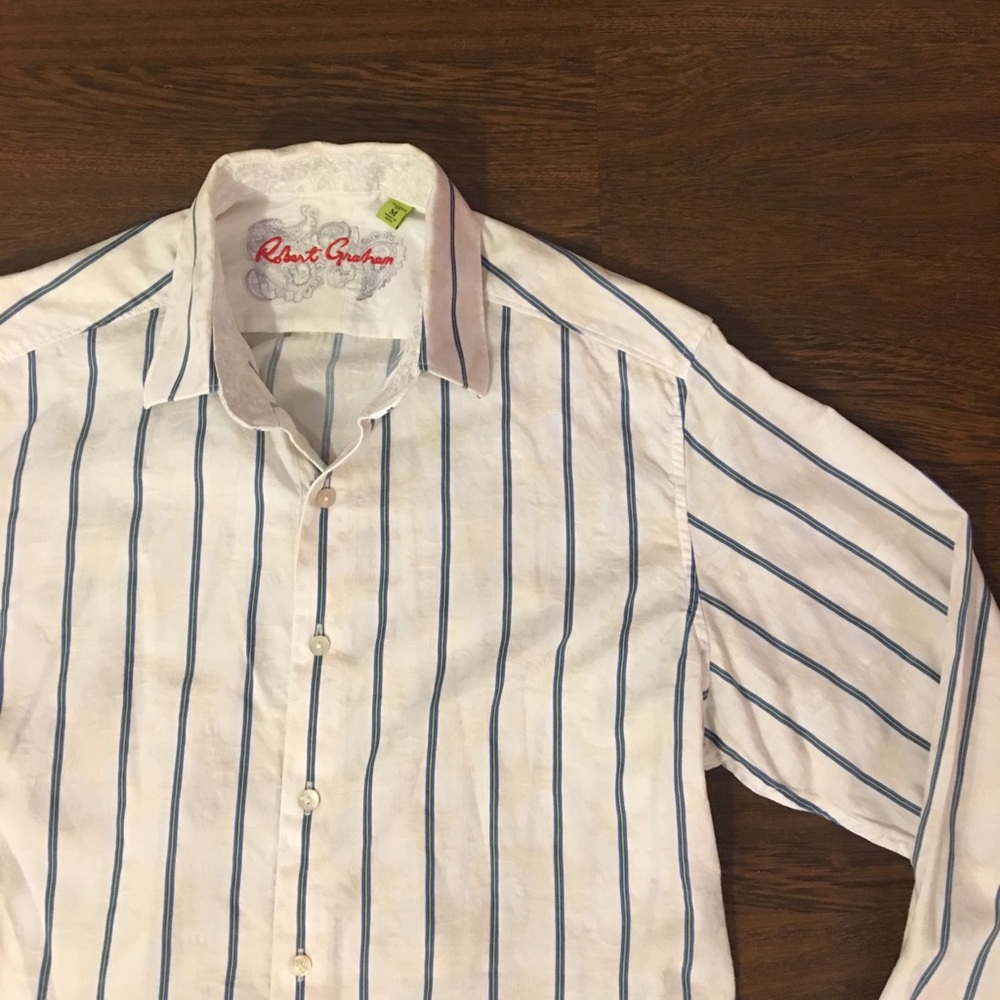Robert Graham Handmade Button Down Shirt (Medium)