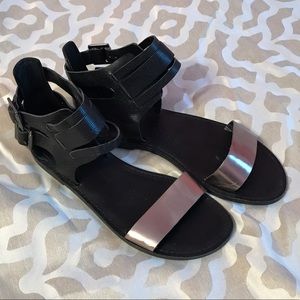 Vince Camuto Black Leather Sandals