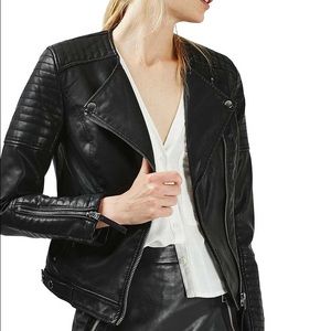 TOPSHOP Faux Leather Jacket