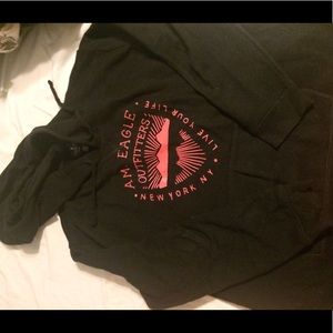 Black and Pink American Eagle Outfitters hoodie