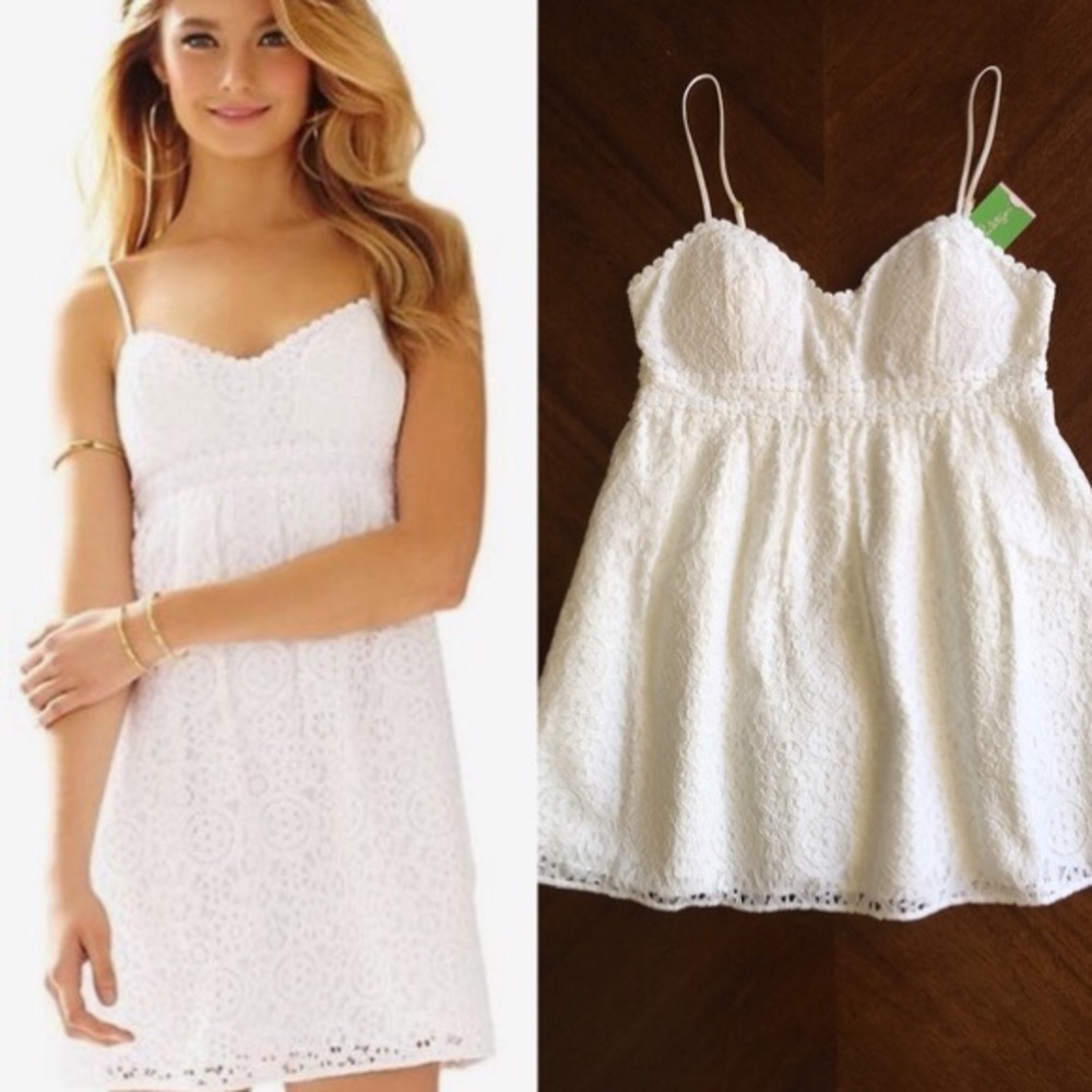 Lilly Pulitzer Joanna lace dress resort white - Picture 7 of 8