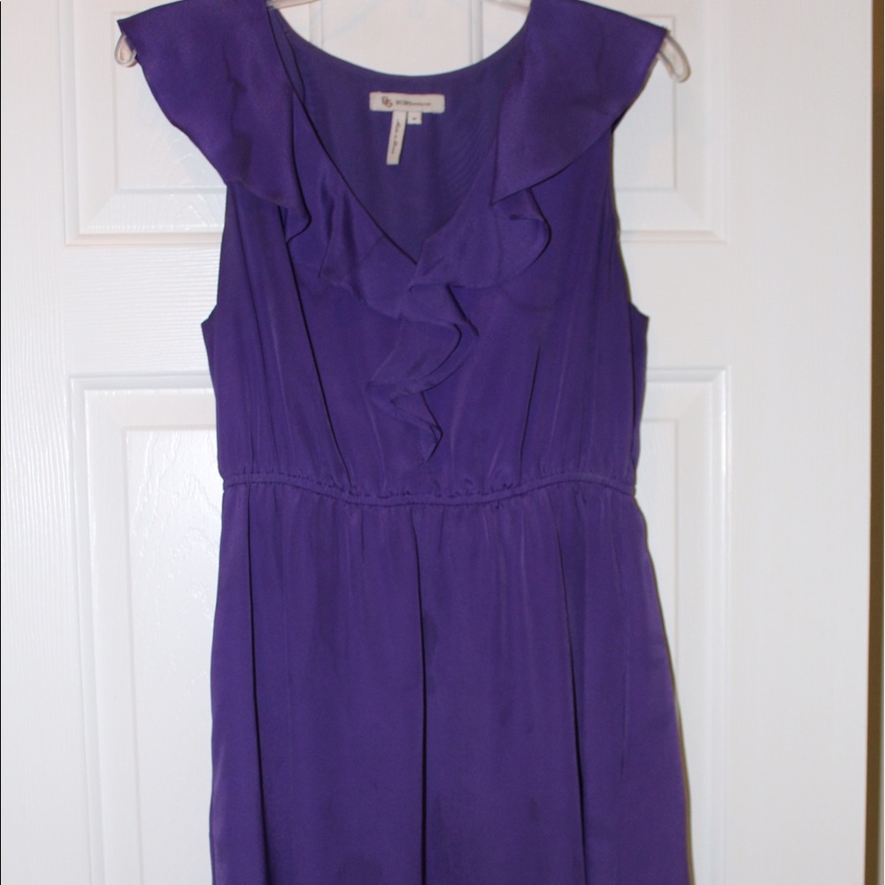 BCBG Flutter Sleeve Dress