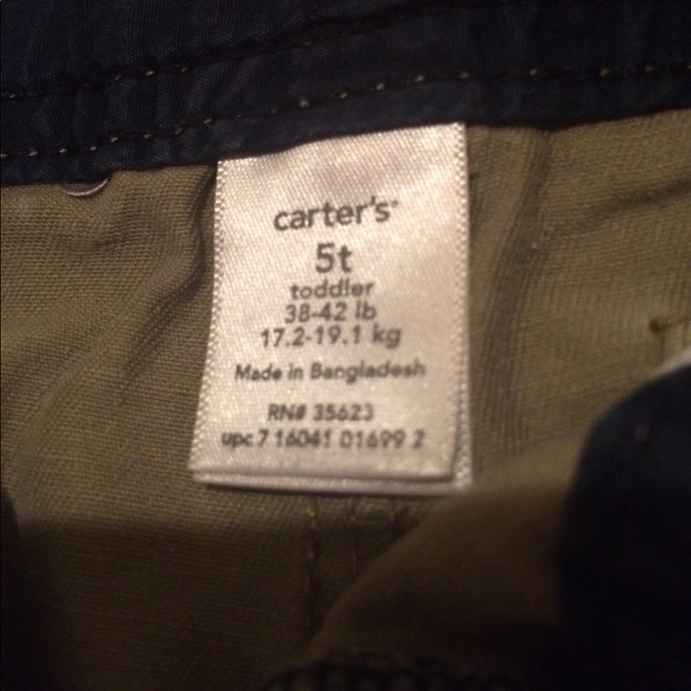 Carter's Tan Cargo Pants - Picture 2 of 2