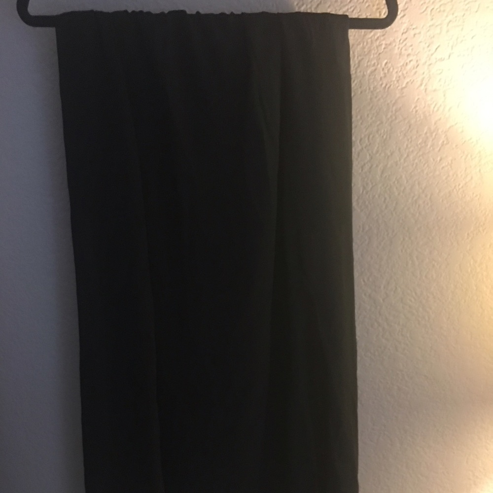 Black Chiffon maxi skirt with slit