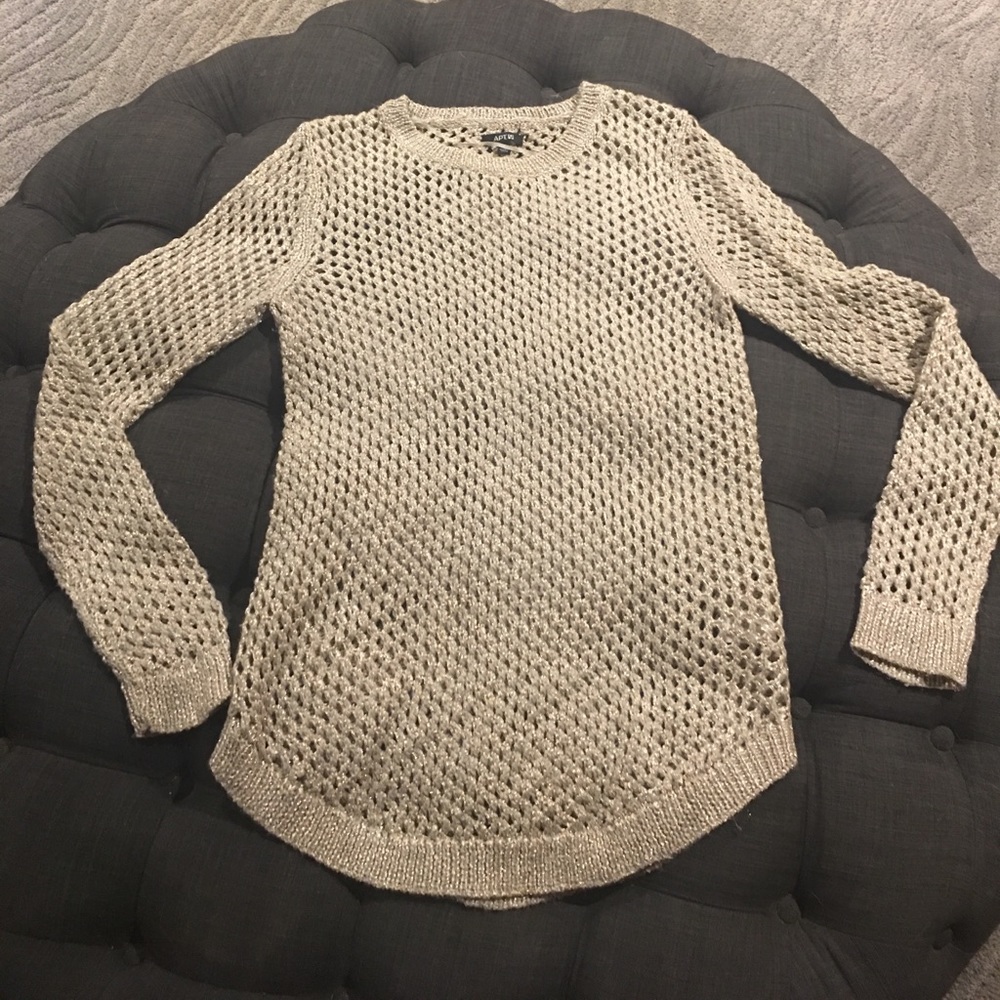 Gold with shimmer sweater