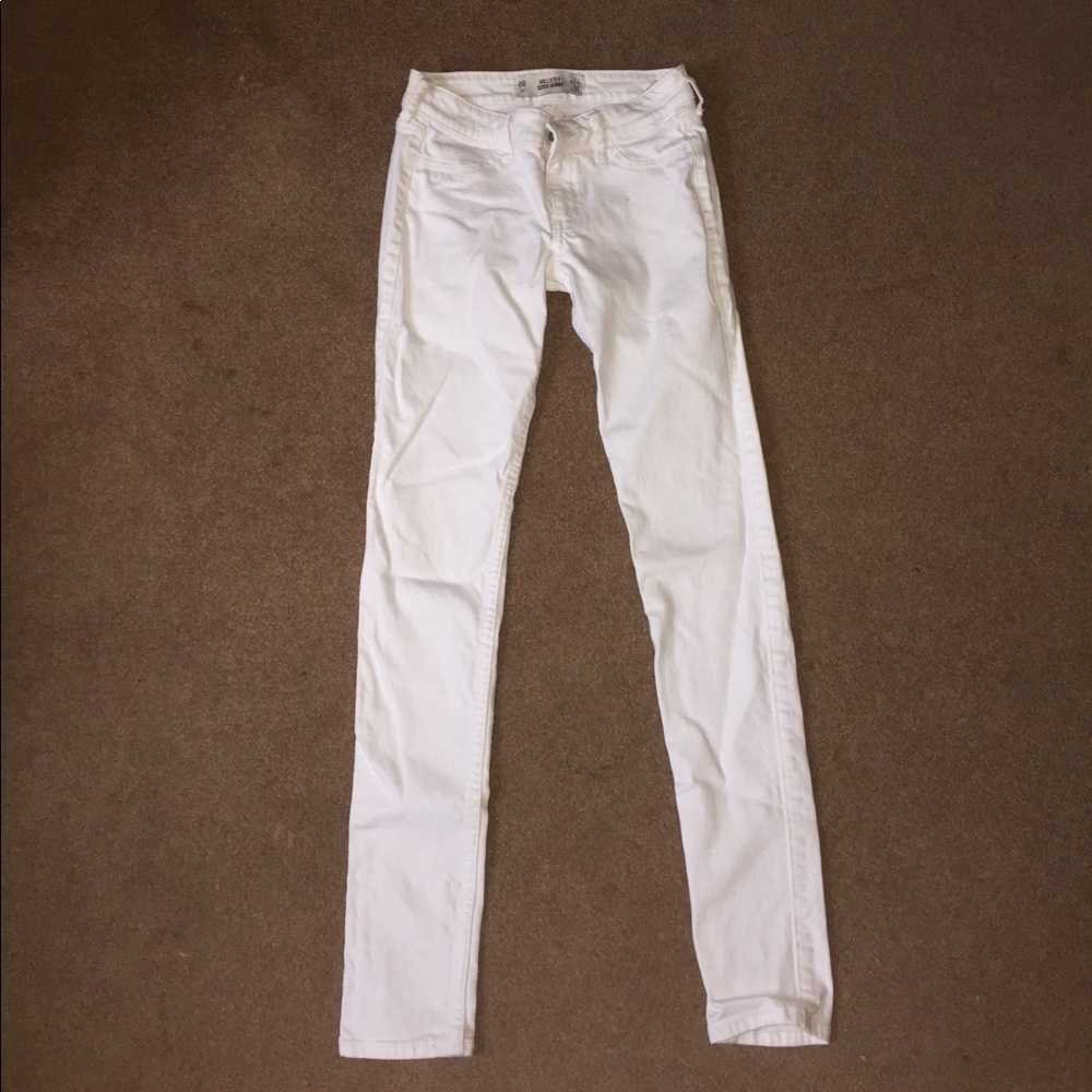 White Holister Skinny Jeans