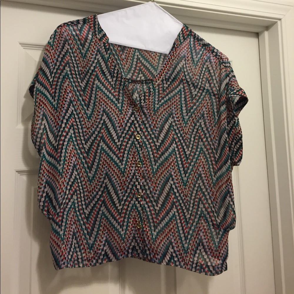 Olive & oak printed blouse