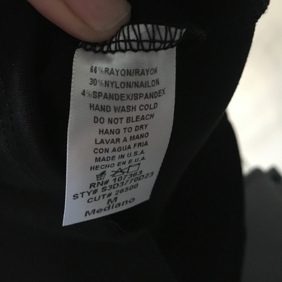 LAST CALL 9/11/22 - Black Cutout Abdomen Lace Appliqué Open Back Dress - Picture 7 of 7