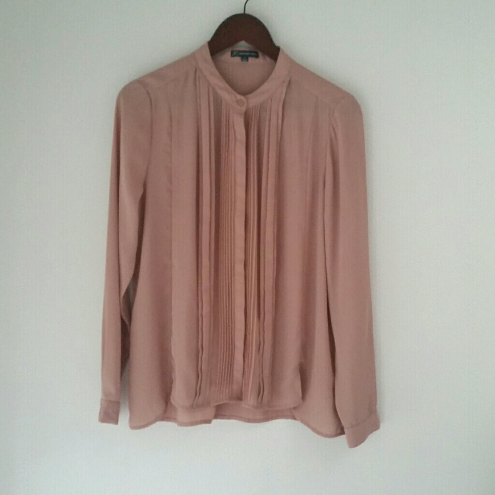 Adrianna Papell pink blouse